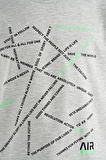 Gri Melanj Minimal Yazı Baskılı Standart Kalıp O Yaka Erkek Çocuk T-Shirt - 11132