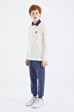 Ekru Polo Yaka Basic Erkek Çocuk T-Shirt - 11171