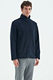 Hardy Lacivert Standart Kalıp Polar Erkek Sweatshirt - 88299