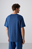 Parlament Pamuklu Kalın Yumuşak Dokulu Oversize Fit Baskılı Erkek T-Shirt - 88329