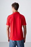 Fiesta Pamuklu Kalın Yumuşak Dokulu Standart Fit Baskılı Polo Yaka Erkek T-Shirt - 88346