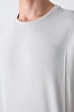 Taş Pamuklu Kalın Yumuşak Dokulu Oversize Fit Basic Erkek T-Shirt - 88349