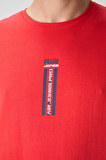 Fiesta %100 Pamuk Kalın Yumuşak Dokulu Oversize Fit Baskılı Erkek T-Shirt - 88360