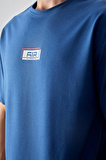 Parlament Pamuklu Kalın Yumuşak Dokulu Oversize Fit Baskılı Erkek T-Shirt - 88376