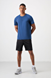Parlament Polyester Nefes Alan Dokulu İnce Esnek Standart Fit Erkek Performans T-Shirt - 88384