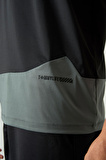 Siyah Polyester Nefes Alan Dokulu İnce Esnek Standart Fit Erkek Performans T-Shirt - 88383