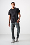 Haki Polyester İnce Yumuşak Comfort Fit Erkek Eşofman Alt - 82119
