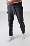 Antrasit Polyester İnce Yumuşak Comfort Fit Erkek Eşofman Alt - 82119