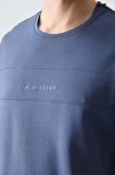 Petrol Pamuklu Kalın Yumuşak Dokulu Oversize Fit Basic Erkek Şort Takım - 85257