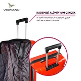 Vegmann Vela Kırmızı 3 lü Valiz Seti