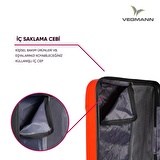 Vegmann Vela Kırmızı 3 lü Valiz Seti