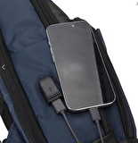 Plm Livorno-Usb 17 Lacivert  Notebook Sırt Çantası