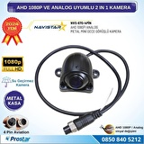 Metal Mini Kasa AHD 1080P ve Analog Pal Çevirilebilir 4 Pin Starlight Gece Görüşlü Yön Ayarlanabilir