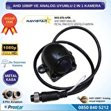 Metal Mini Kasa AHD 1080P ve Analog Pal Çevirilebilir 4 Pin Starlight Gece Görüşlü Yön Ayarlanabilir