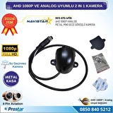 Metal Mini Kasa AHD 1080P ve Analog Pal Çevirilebilir 4 Pin Starlight Gece Görüşlü Yön Ayarlanabilir