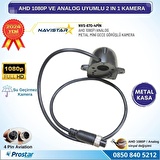 Metal Mini Kasa AHD 1080P ve Analog Pal Çevirilebilir 4 Pin Starlight Gece Görüşlü Yön Ayarlanabilir