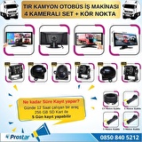 Tır ve Kamyon 10.36" Dokunmatik 4 kameralı 256 GB Destekli Kör Nokta Uyarı Sistemli Kamera Seti