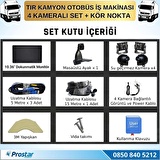 Tır ve Kamyon 10.36" Dokunmatik 4 kameralı 256 GB Destekli Kör Nokta Uyarı Sistemli Kamera Seti