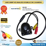 Metal Mini Kasa AHD 1080P ve Analog Pal Çevirilebilir Starlight Gece Görüşlü Yön Ayarlanabilir Araç 