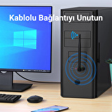 DM AD083 650 Mbps USB Wireless Adaptör Wifi Alıcı Verici Access Point