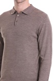 Vizon Regular Fit Düz Polo Yaka Triko Kazak | 3XL