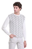 Bej Regular Fit Jakarlı Bisiklet Yaka Yünlü Triko Kazak | 3XL