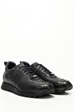 LACİVERT PİTON Gön Platinum Hakiki Deri Bağcıklı Erkek Sneaker 34490
