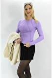 Parçalı Micro Body Lila - 1530.70