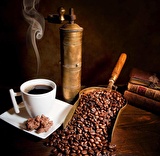 Kahve Öğütme Makinelı Cafe Duvar Kağıdı Baskı