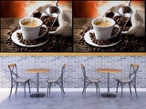 Çuvalda Kahve Cafe Duvar Kağıdı Baskı