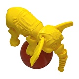 3D Hareketli Oyuncak Sirk Fili Denge Topu Dahil - Sarı