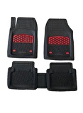 Seat Cordoba Sw 2002-2008 Üniversal Kırmızı Desenli Siyah Havuzlu Paspas 