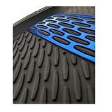 Toyota Corolla Sw E110 1998-2001 Üniversal Mavi Desenli Siyah Havuzlu Paspas 