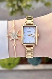 Casio Csıste77 Gold Renk Hediye Paketli Kadın Kol Saati ve Bileklik