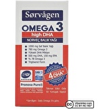 Sorvagen Omega 3 High Dha 1000 Mg Balık Yağı 50 Kapsül