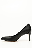 SİYAH Gön Sivri Burun İnce Ökçe Kadın Topuklu Ayakkabı 37170