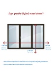 Lazer Kesim Mat Stor Perde Açık Gri PLZ-1001