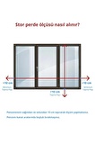 Lazer Kesim Mat Stor Perde Ekru PLZ-3002