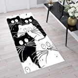 Dijital Baskı Yıkanabilir Kaymaz Taban Salon Halısı Ve Yolluk RVG1709