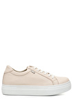 TEN Gön Yuvarlak Burun Dolgu Taban Bağcıklı Kadın Sneaker 04240