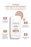 Sinoz Spf50 Tinted Sıvı Yüz Güneş Kremi - Yeni Nesil Güneş Filtreleri İle Hibrit Formül 50ml