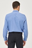 Erkek K.MAVI Düğmeli Yaka Tailored Slim Fit Oxford Gömlek