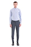 Mavi Comfort Fit Desenli 100% Pamuklu İtalyan Yaka Uzun Kollu Spor Gömlek | L