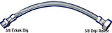 30 Cm 3/8 3/8 Nipelli Flex Bağlantı Hortumu 