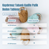 Kadife Patik - Kahve - Kaydırmaz Taban 