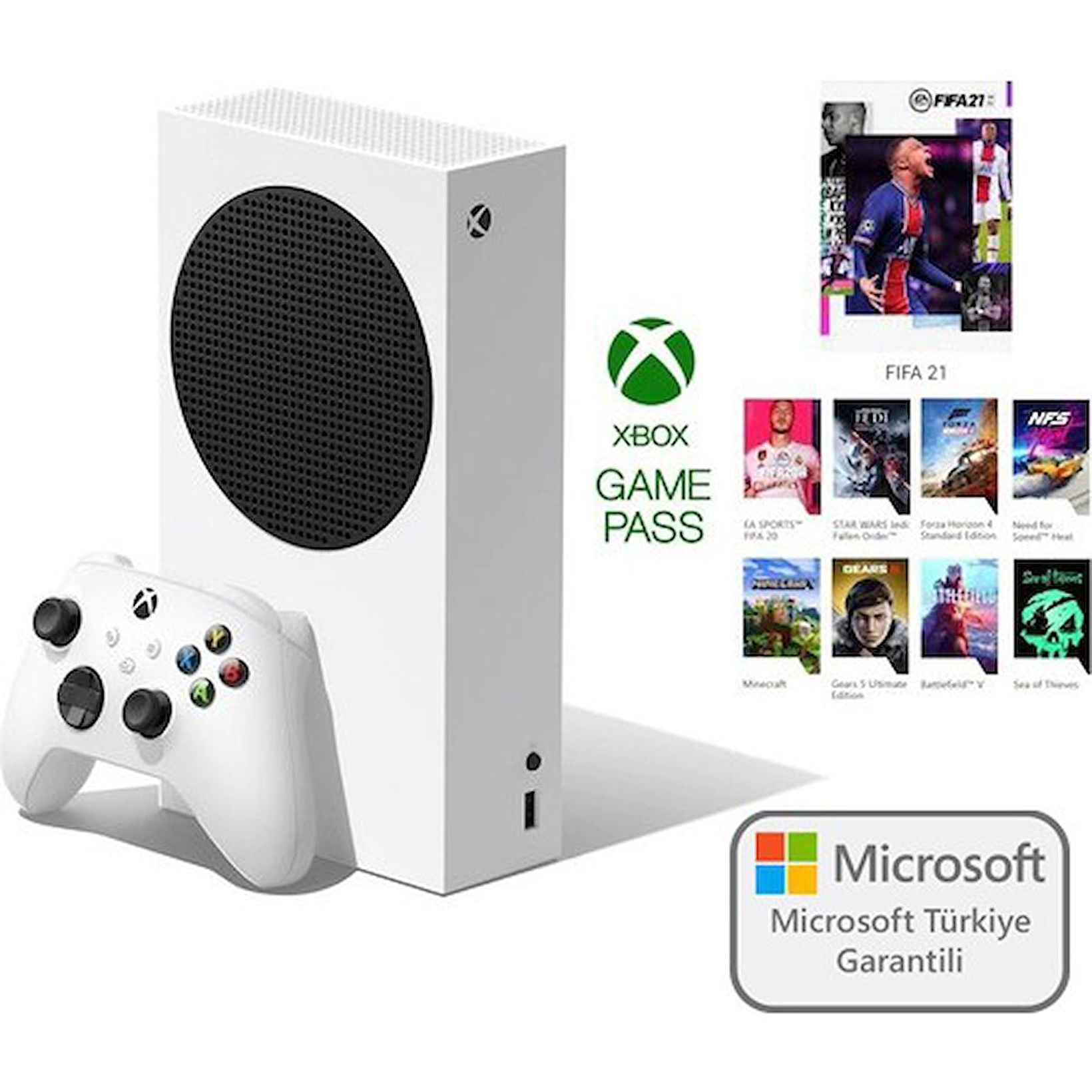 Microsoft RRS-00010 XBOX Series S 512GB SSD OYUN KONSOLU- BEYAZ + 3 Ay ...