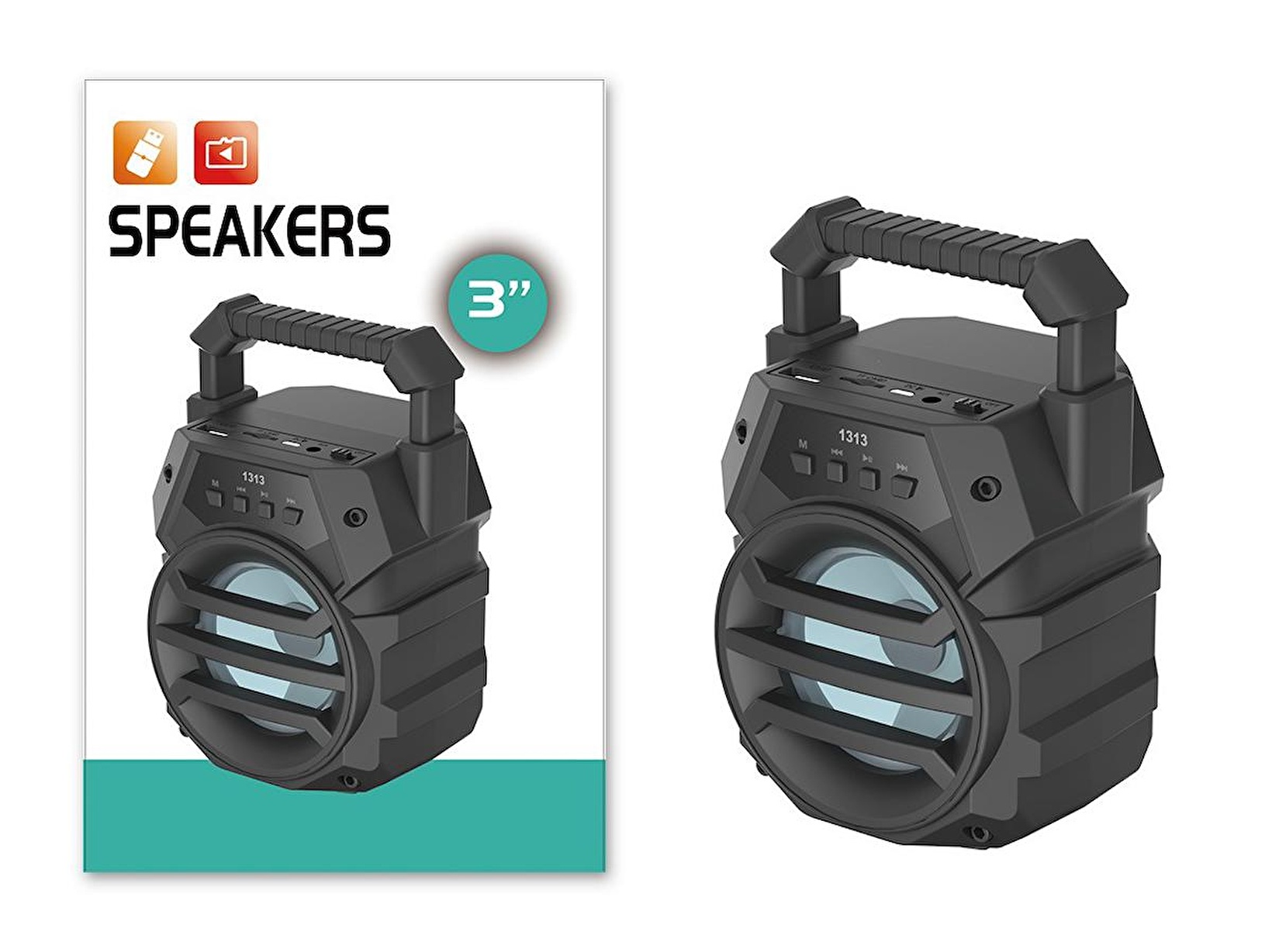 Platoon PL-4534 BT USB SD 3 İNÇ Bluetooth Taşınabilir Hoparlör ...