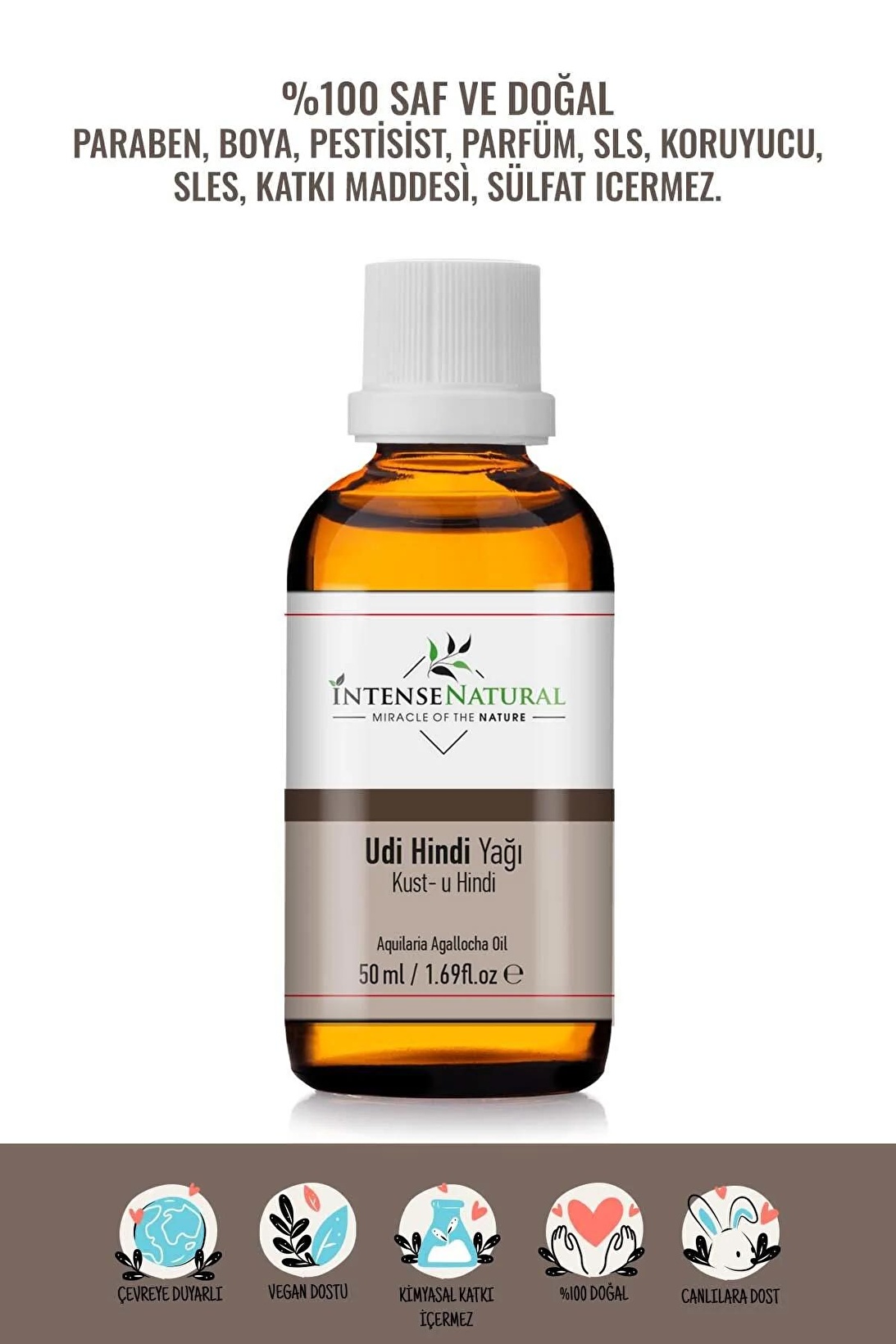 Udi Hindi Yağı 50 ml %100 Saf ve Doğal Kust-U Hindi Carrier Oil ...