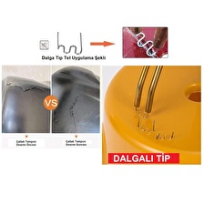 Yate10 200 Adet 0,8mm Dalgalı Tip Plastik Kaynak Zımba Teli