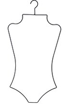 Nyn Askı Metal Vücut Formlu Bikini Mayo Askısı Beyaz Renk 1 Adet